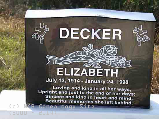 Elizabeth DECKER