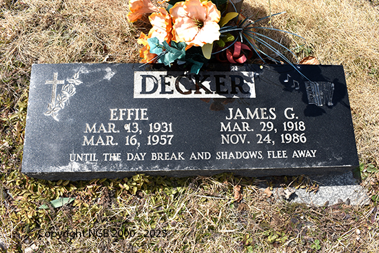 James G. & Effie Decker