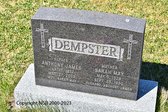 Anthony ames & Sarah May Dempster