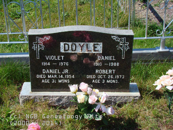 Violet, Daniel, Daniel Jr, and Robert Doyle