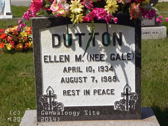 Ellen M. (Nee Gale) Dutton