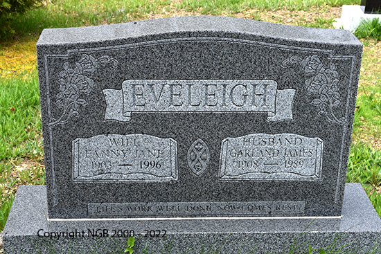 GArland James & Fanny Jane Eveleigh