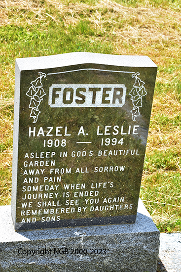 John Jr. & Hazel A. Leslie Foster