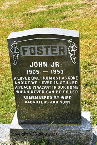 John Jr. & Hazel A. Leslie Foster