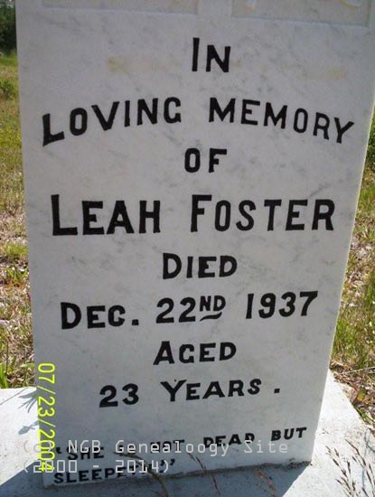LEAH FOSTER