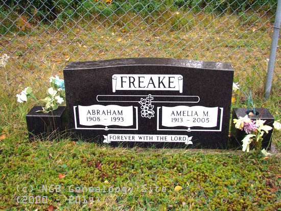 Abraham and Amelia Freake