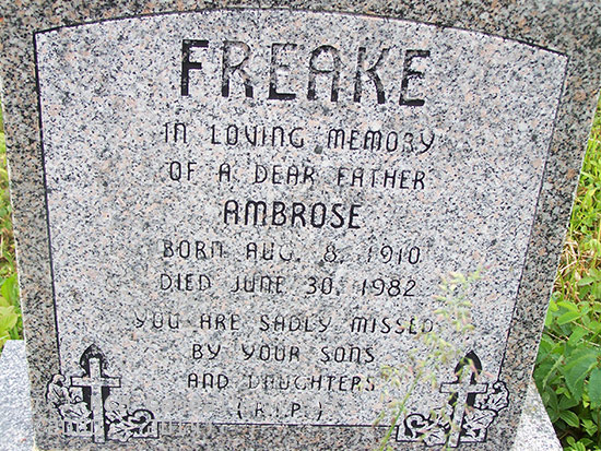 Ambrose Freake
