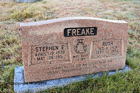 Stephen E & Ruth Freake