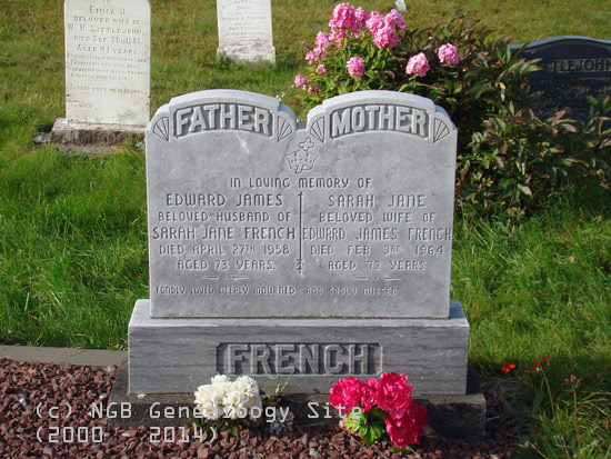 Edwaqrd James and Sarah Jane French