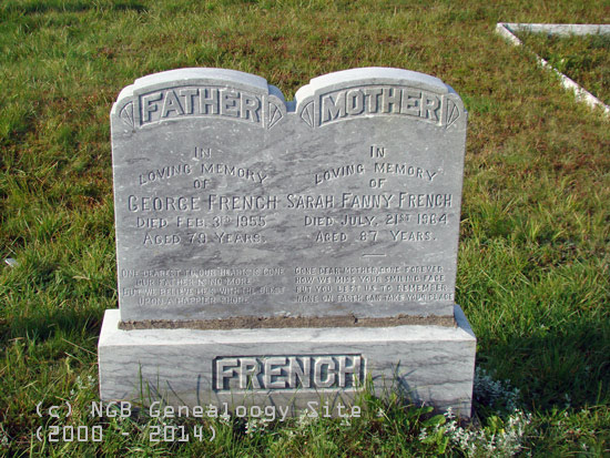 George and Sarah Fannie French