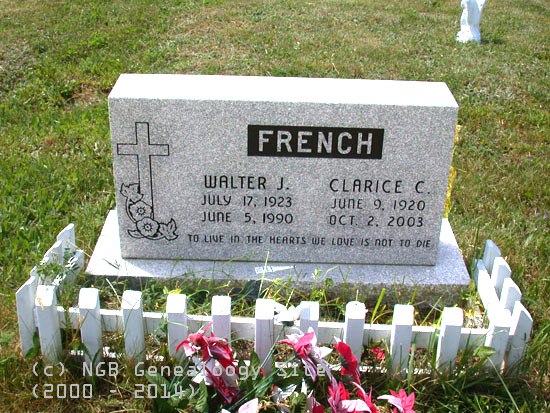 Walter J. and Clarice C. French