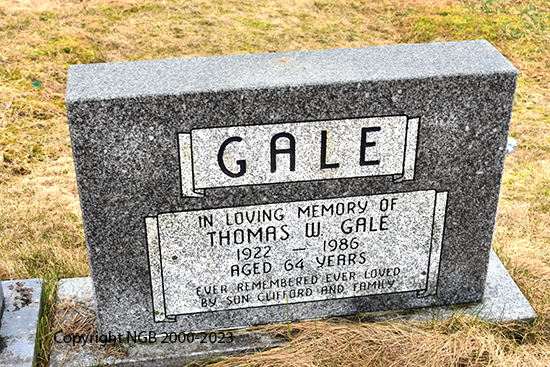 Thomas W. & Clara Gale