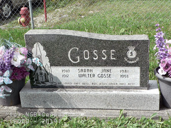 Sarah Jane and Walter Gosse