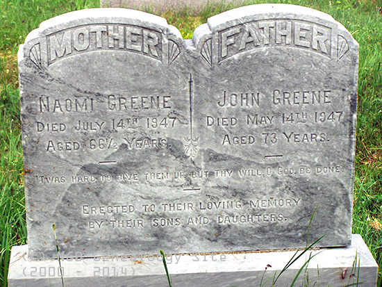 Naomi and John Greene