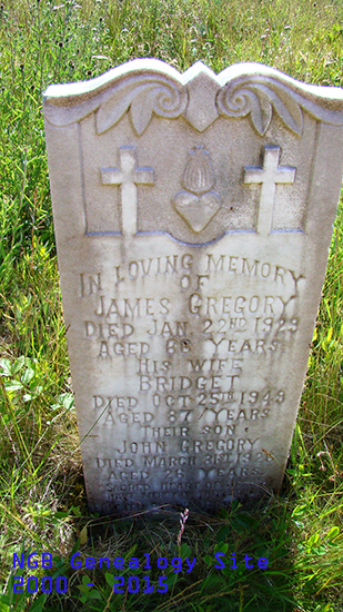 James, Bridget & John Gregory