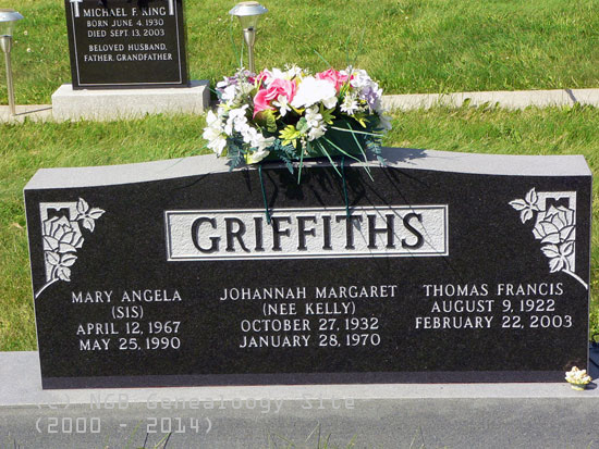 Mary, Johannah and Thomas Griffiths