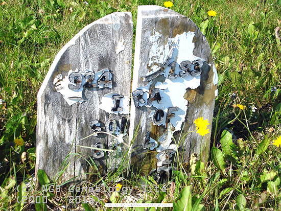 Unreadable 2 of 3 headstones