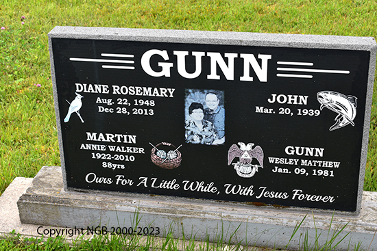 Martin & Diane Rosemary Gunn
