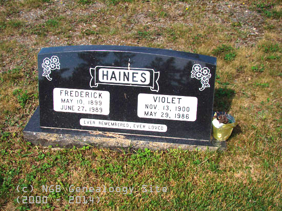Frederick and Violet Haines