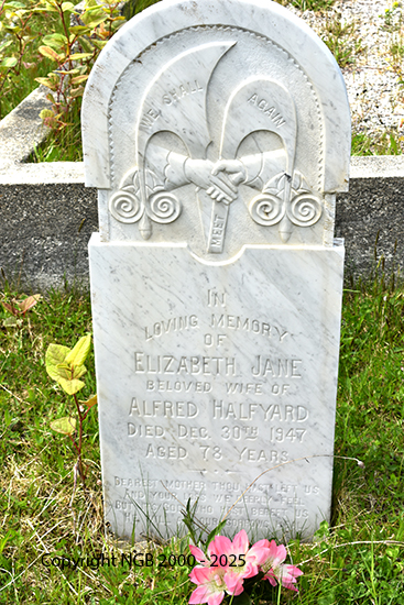 Elizabeth Jane halfyard