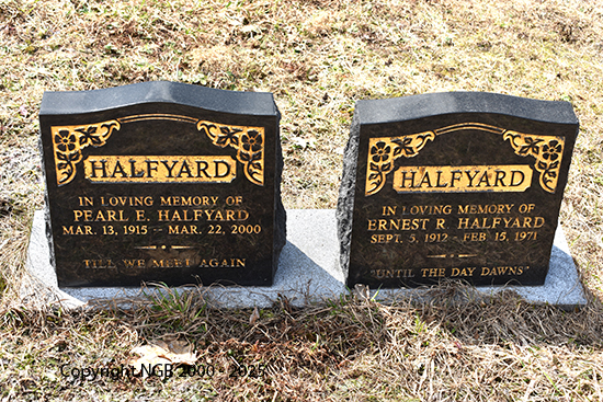 Ernest R. & Pearl E. Halfyard