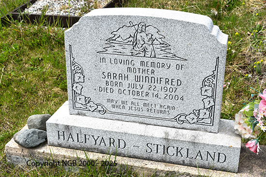 Sarah Winnifred Halfyard-strickland