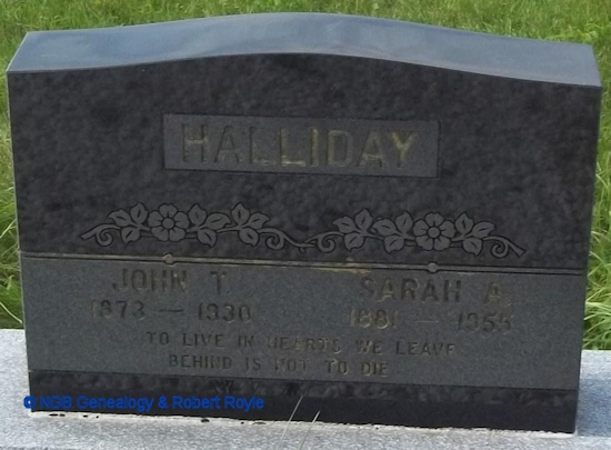 John T. & Sarah A. Halliday