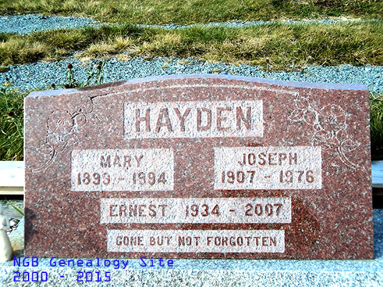 Mary, Joseph & Ernest Hayden