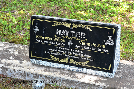 Benjamin Wilson & Verna Pauline Hayter