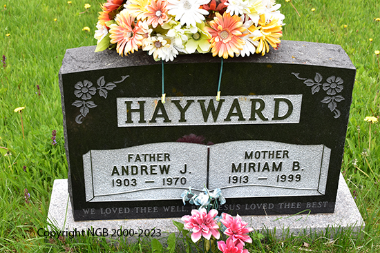 Andrew J. & Miriam B. Hayward