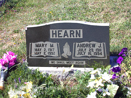 Mary M. and Andrew J Hearn  