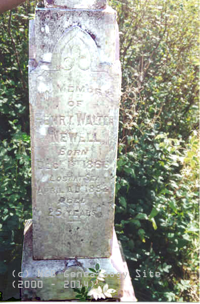 Henry Walter Newell Headstone