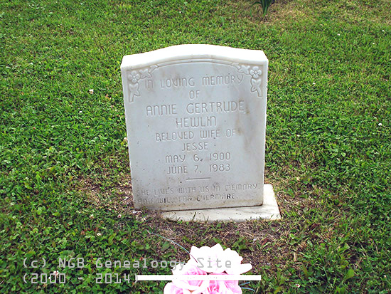 Annie Gertrude Hewlin