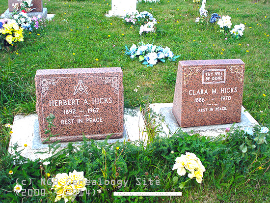 Herbert A. & Clara M. Hicks