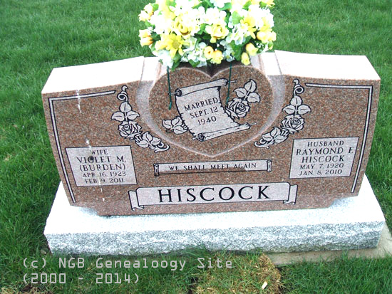 Violet M. & Raymond F. Hiscock