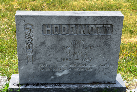 John & Mahala Hoddinott