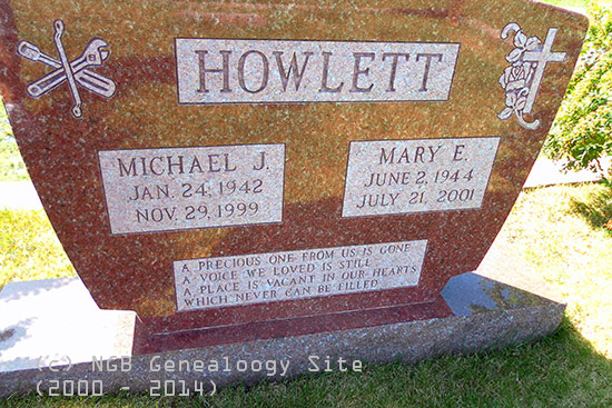 Michael J. & Mary	E. Howlett