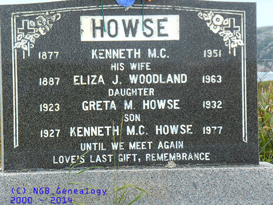 Kenneth M.C., Eliza J., Greta M. & Kenneth M.C. Howse