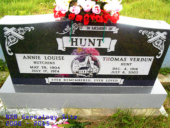 Annie Louise & Thomas Verdun Hunt