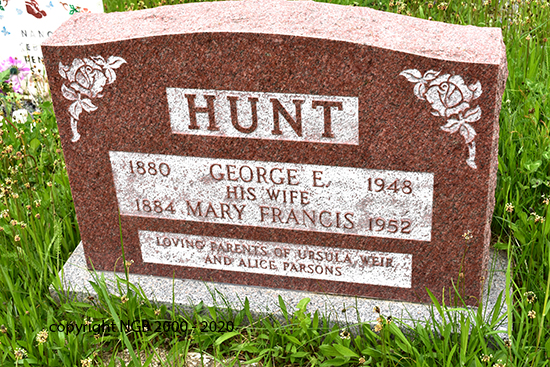 George E. & Mary Frances Hunt