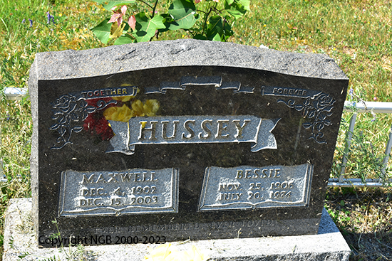 Maxwell & Bessie Hussey