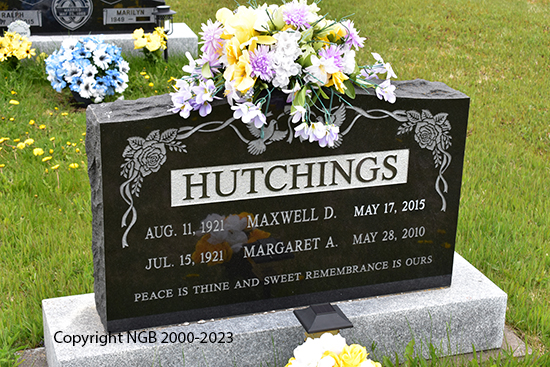 Maxwell D. & Margaret A. Hutchings