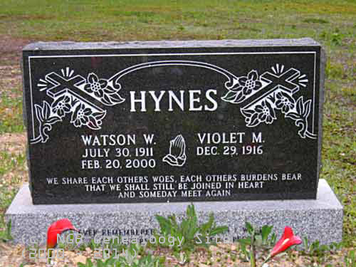 Watson W. & Violet M. Hynes