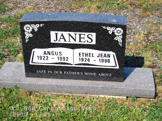 Angus and Ethel Jean Janes