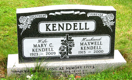 Mary C. & Maxwell Kendell