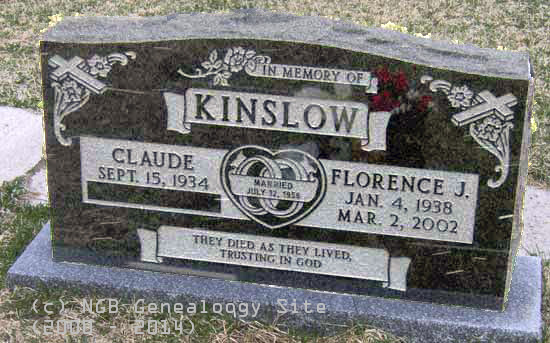 Claude and Florence Kinslow
