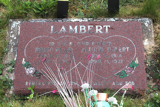 Alfred Albert & Ruby Pearl Lambert