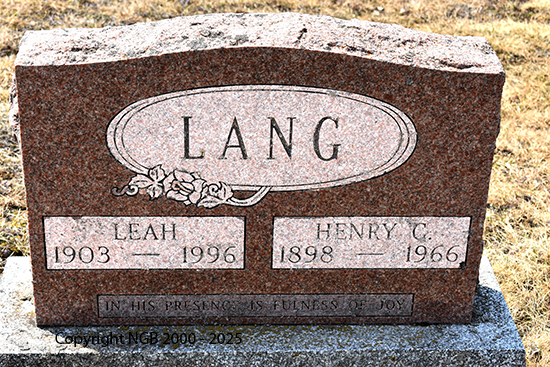 Henry C. & Leah Lang