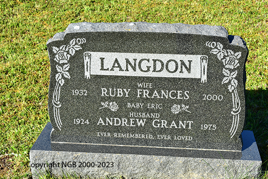 Andrew Grant & Ruby Frances Langdon