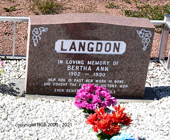 Bertha Ann Langdon